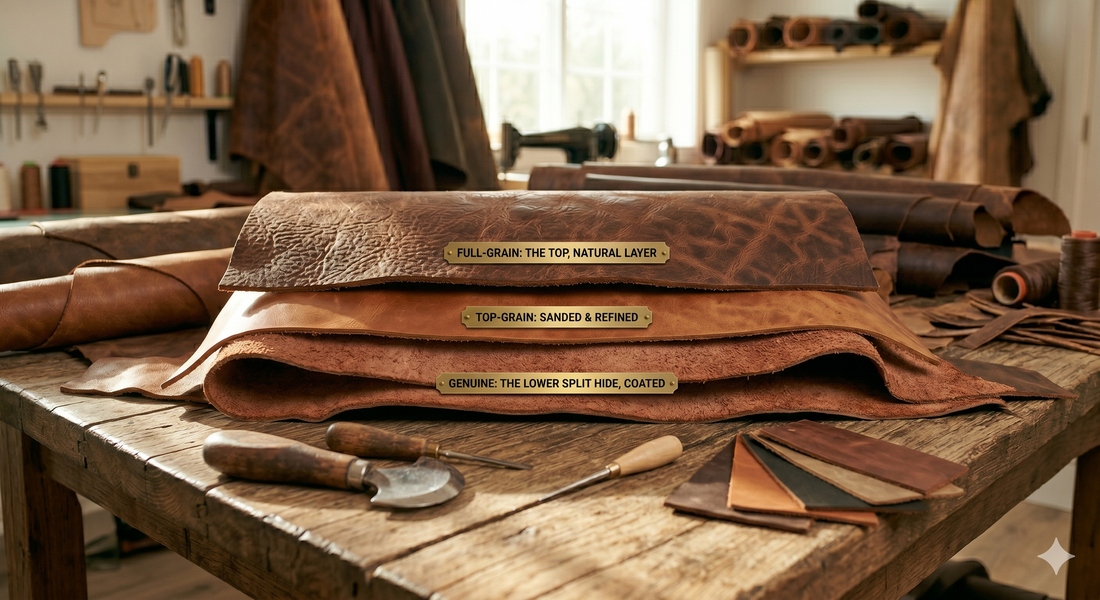 What is the Difference Between Full-Grain and Genuine Leather?