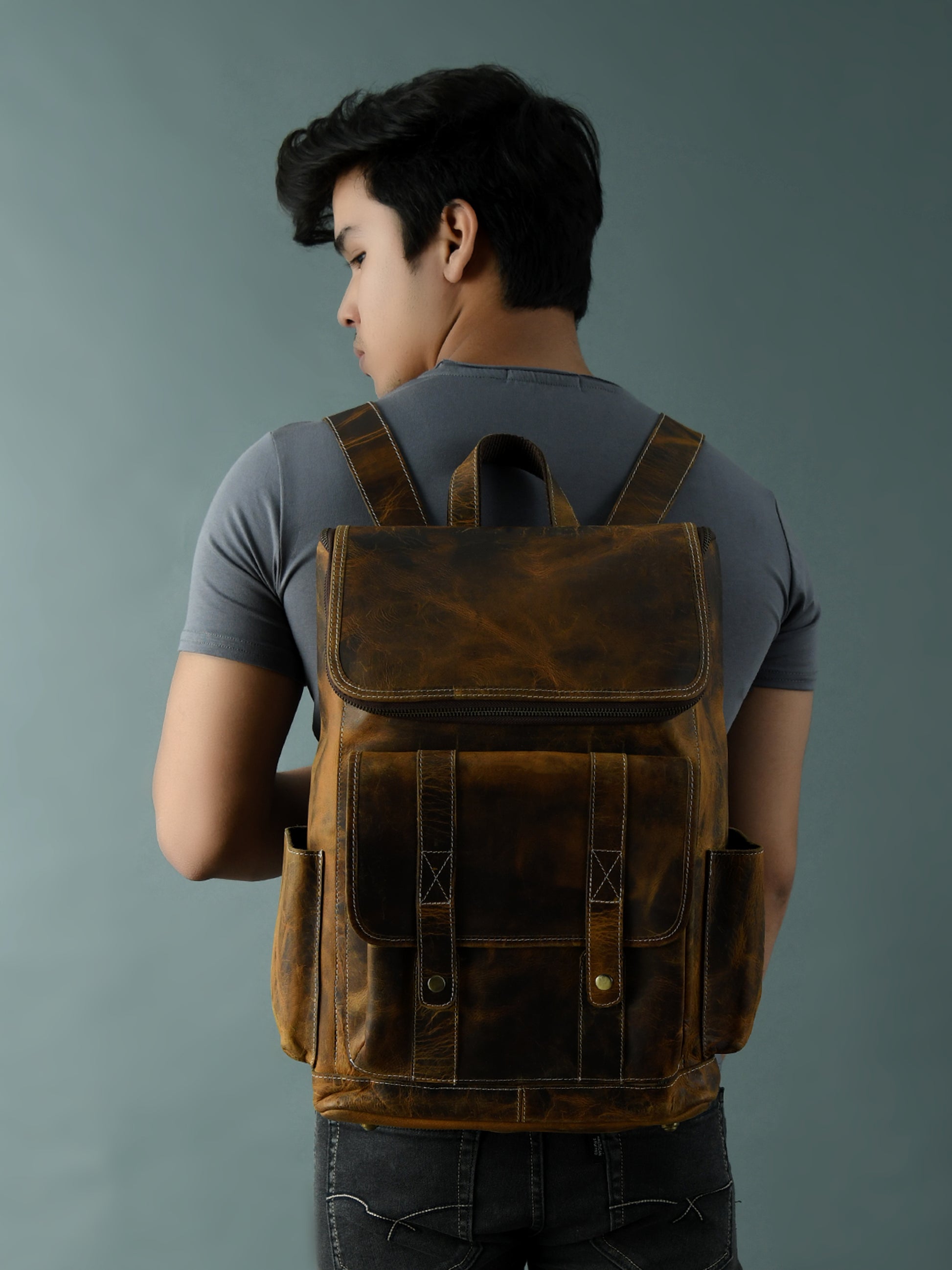 005 Leather Backpack