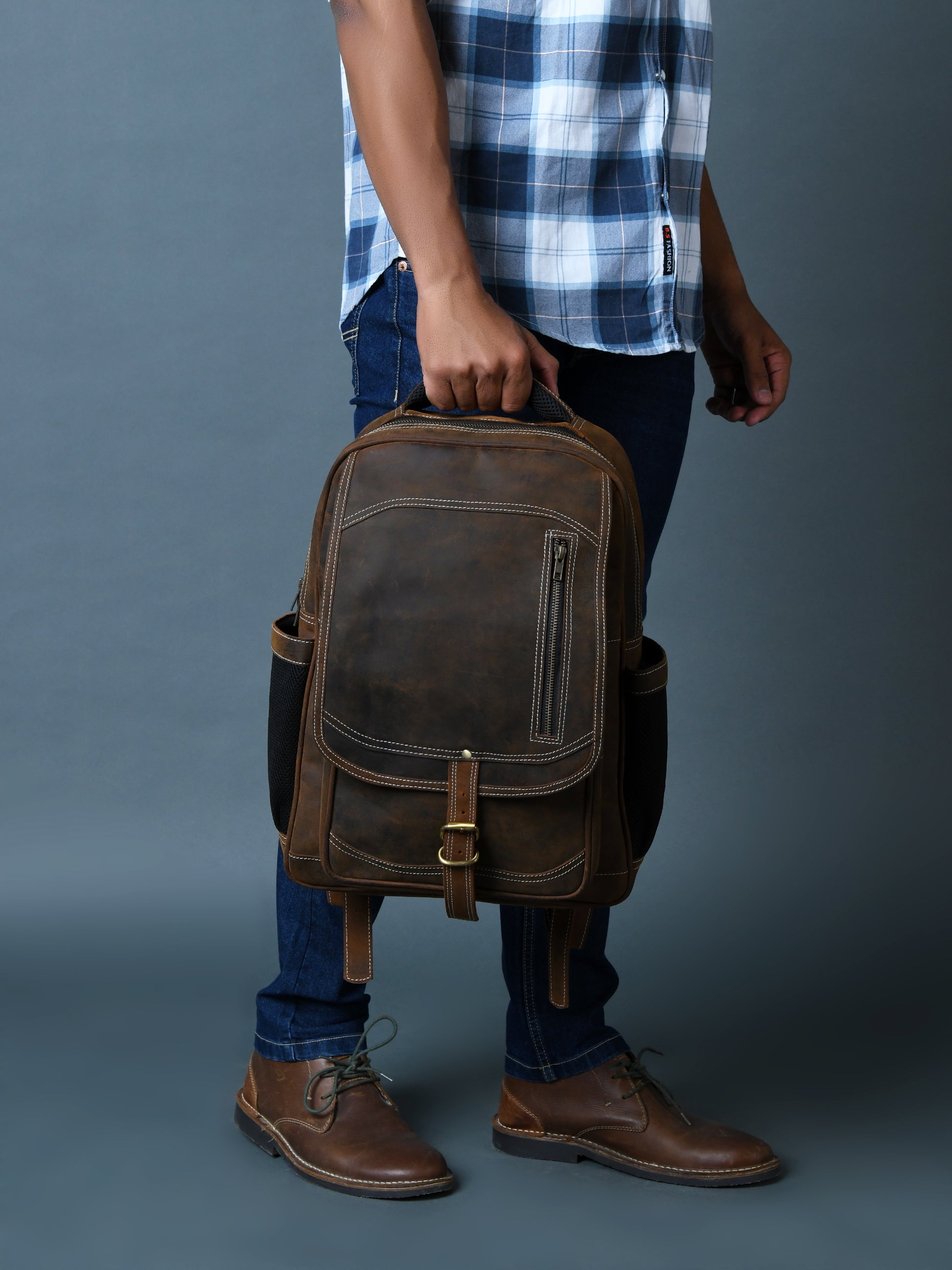 001 Leather Backpack
