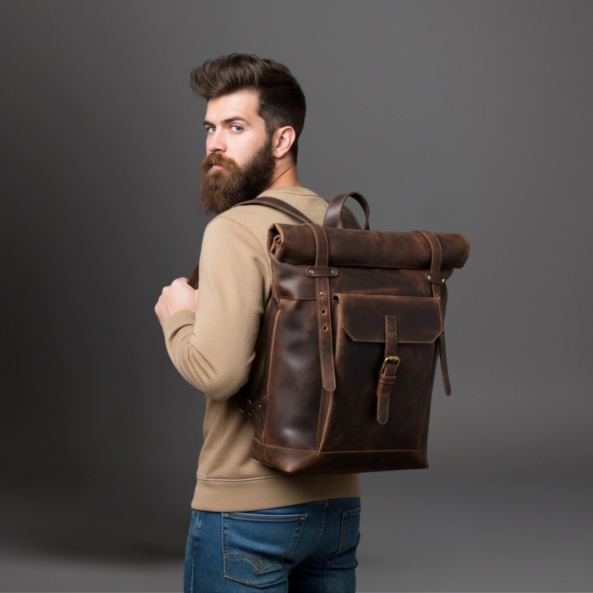 010 Leather Backpack