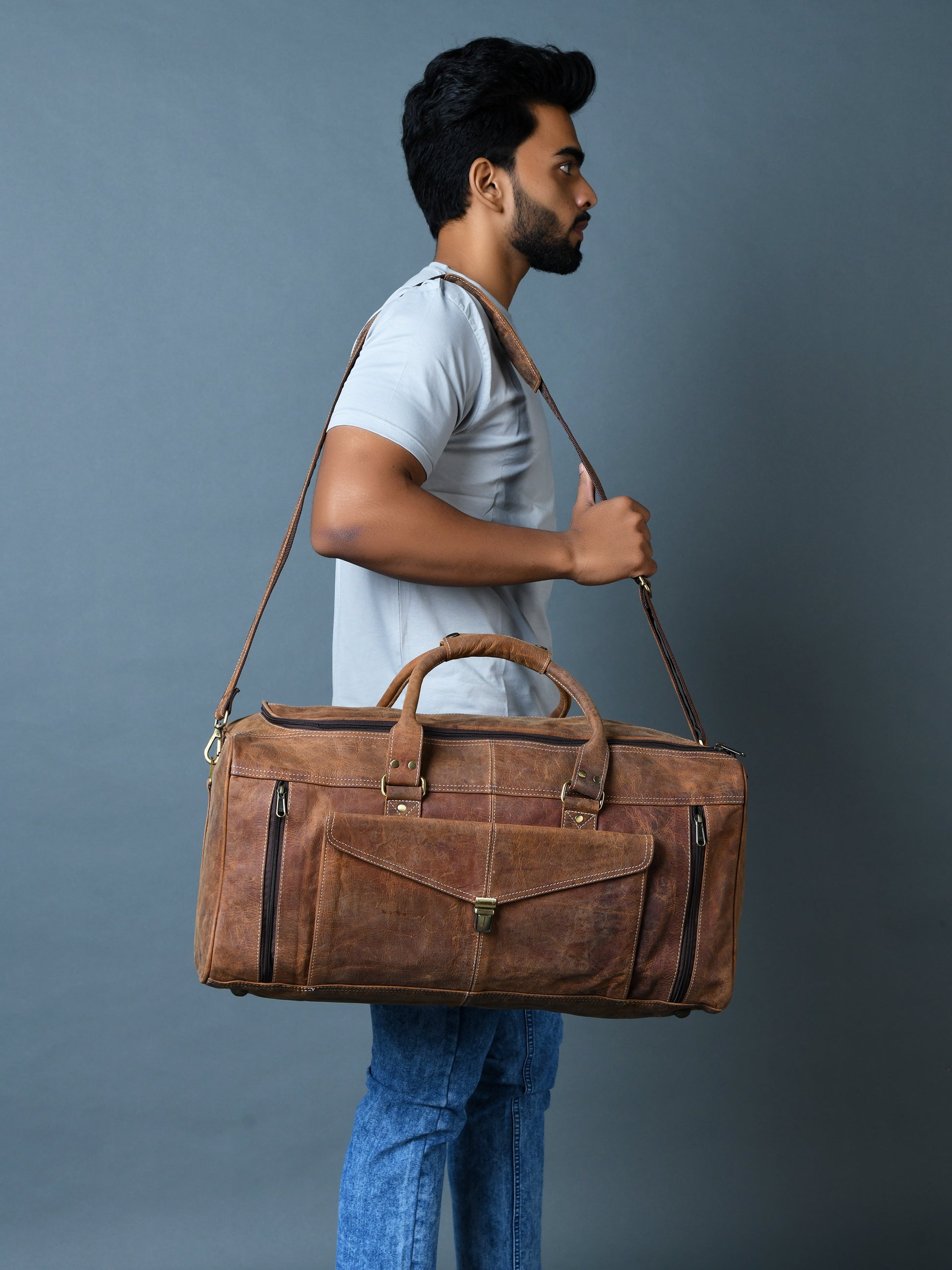 007 Leather Duffel Bag