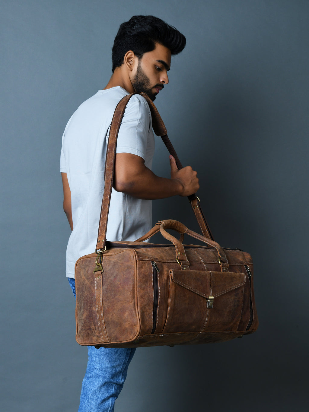 007 Leather Duffel Bag