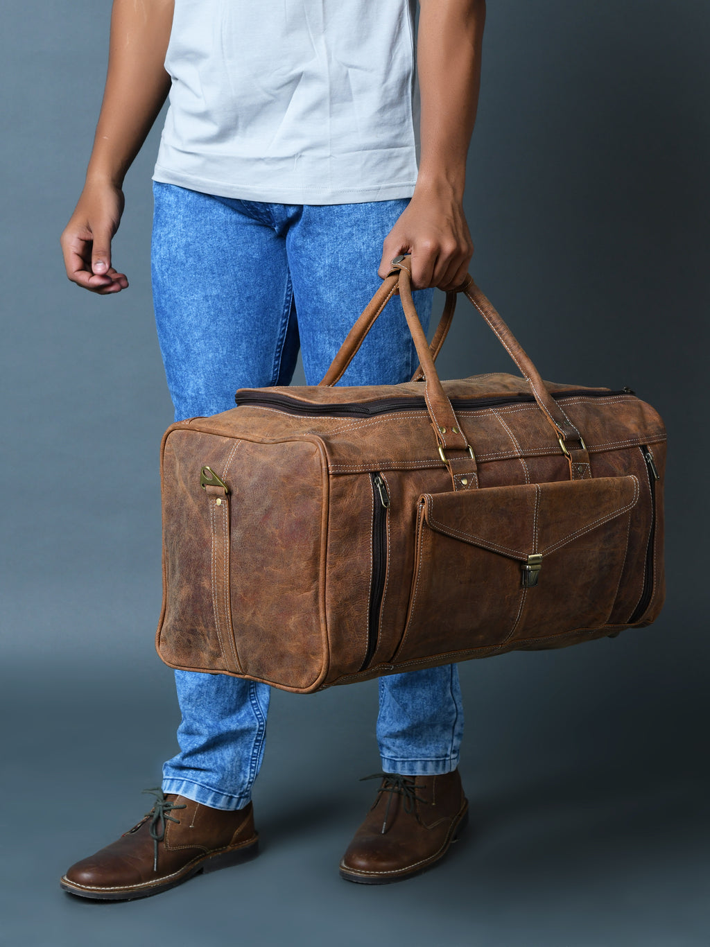007 Leather Duffel Bag