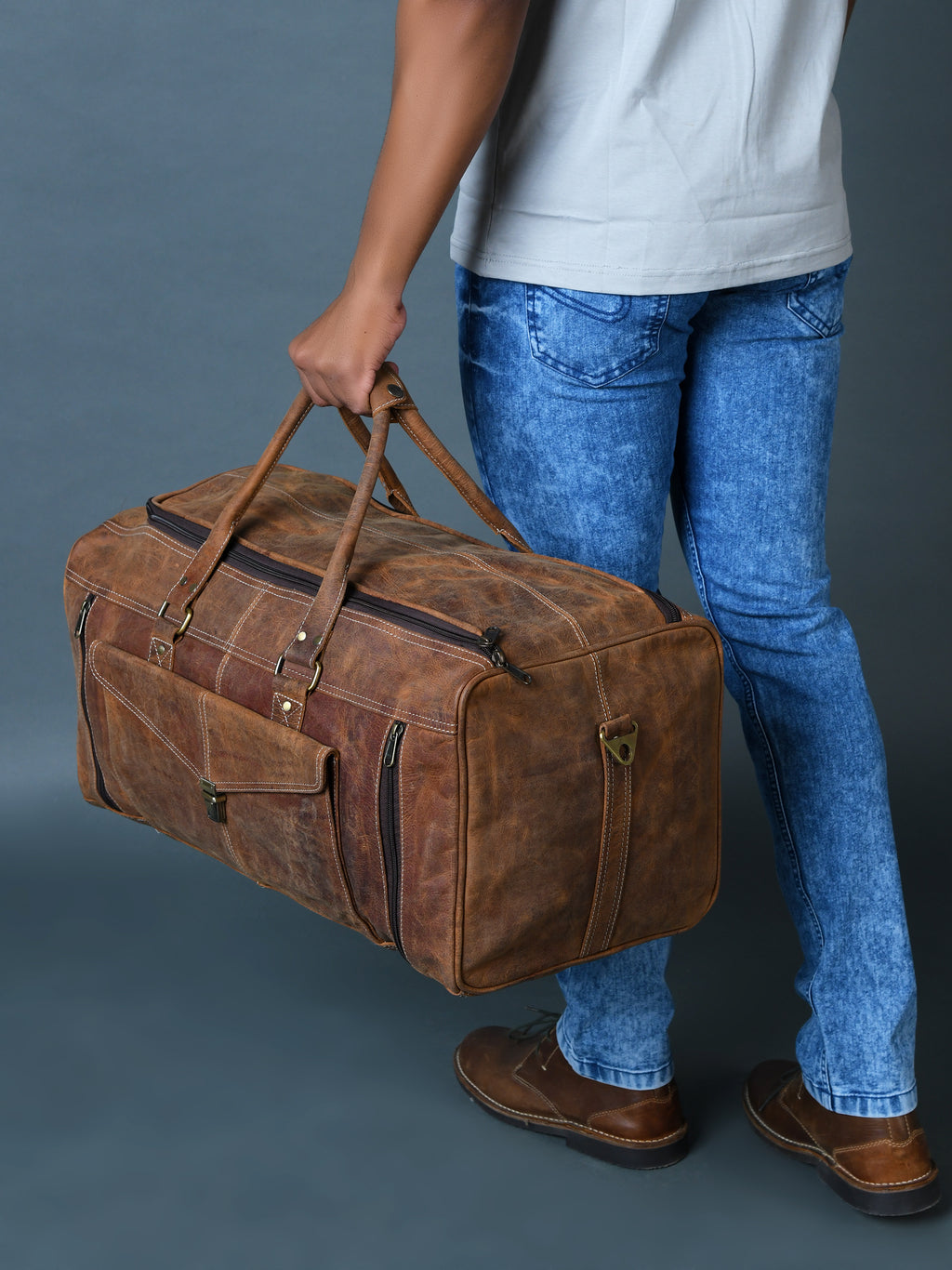 007 Leather Duffel Bag