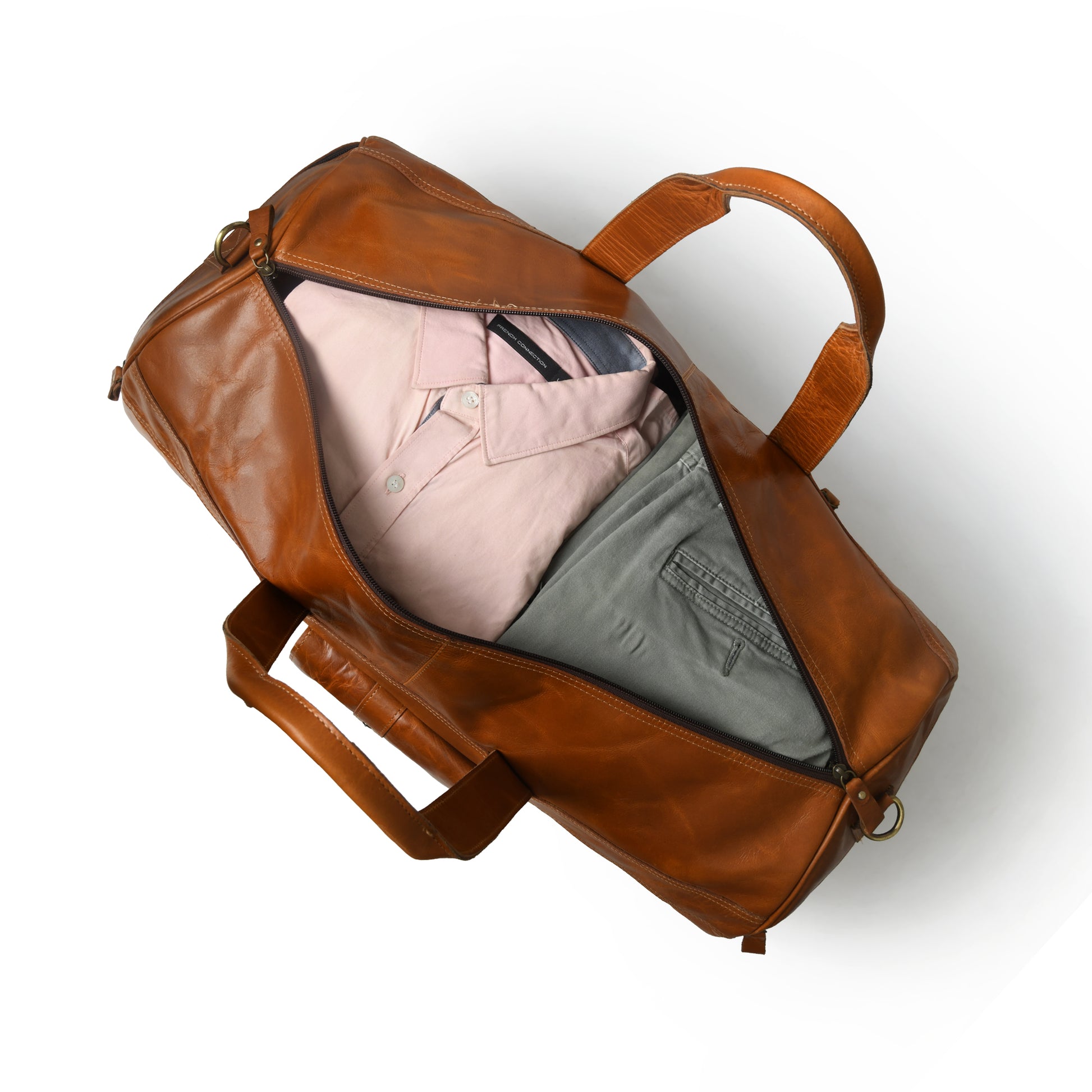 024 Leather Round Tan