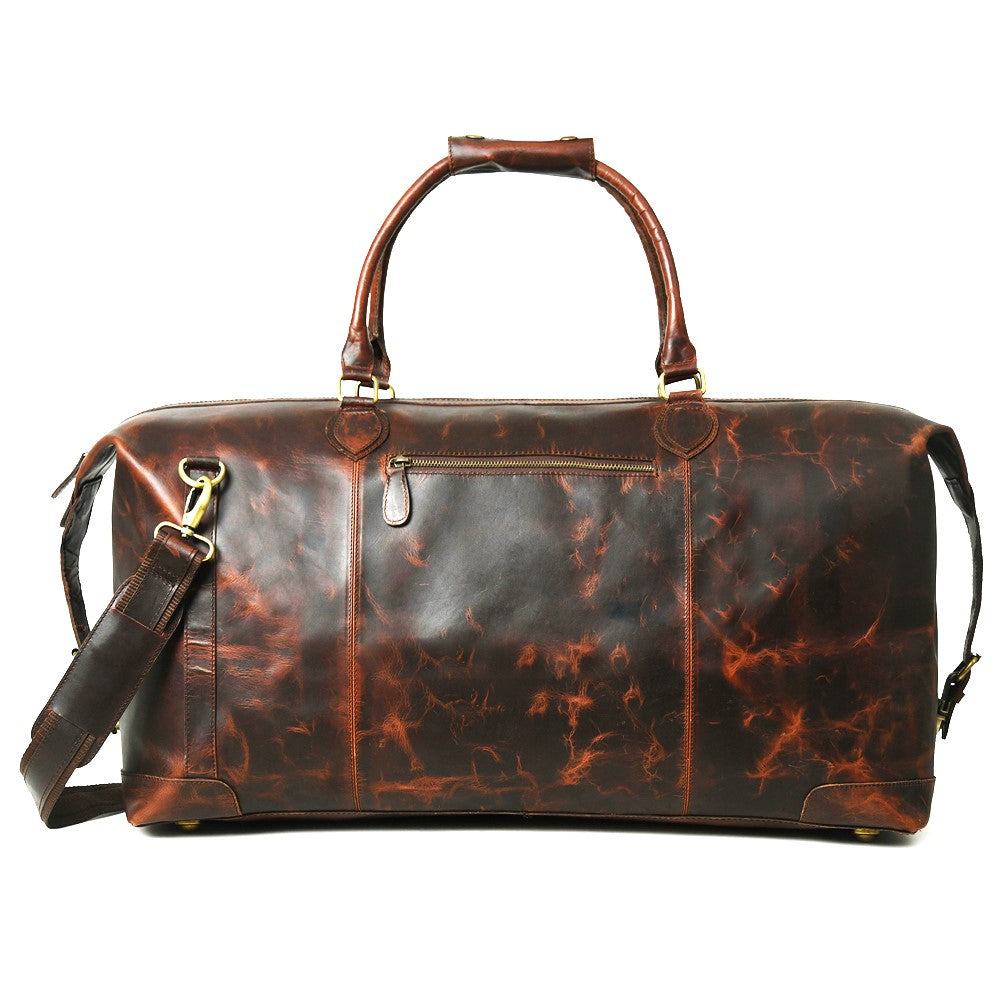 026 Leather V RED Duffle