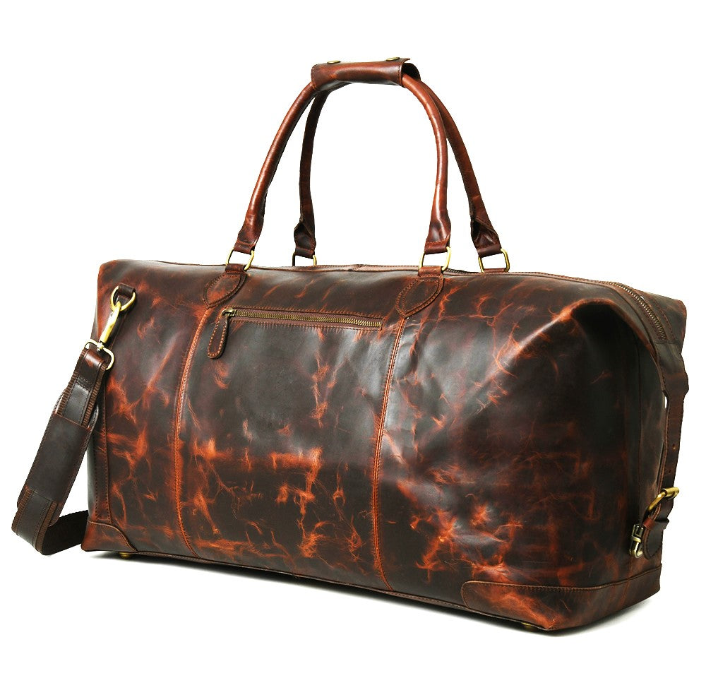 026 Leather V RED Duffle