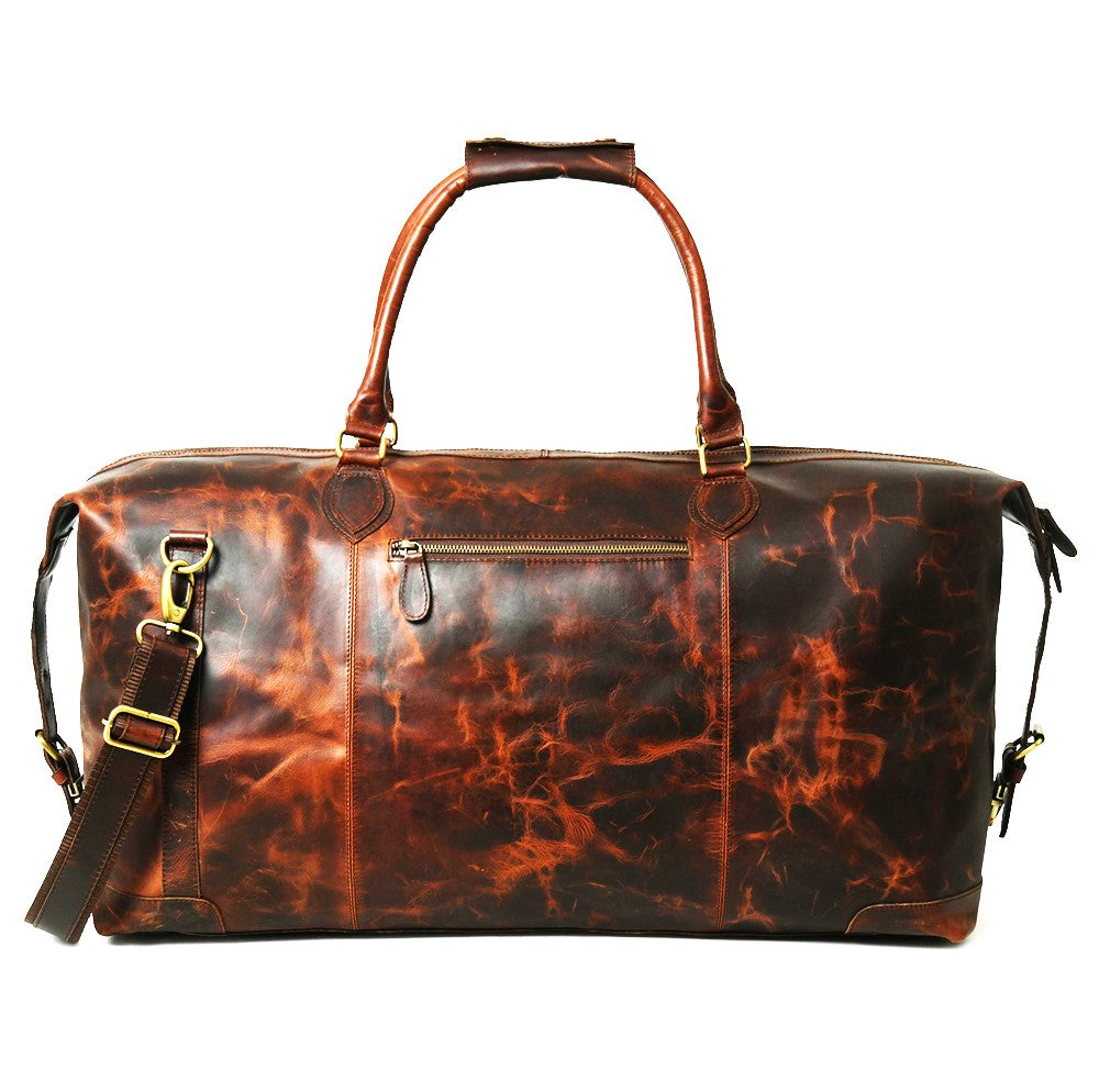 026 Leather V RED Duffle