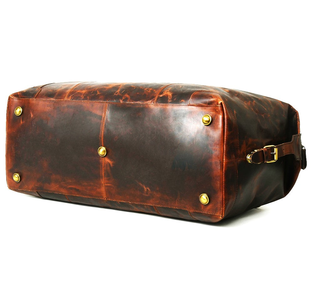 026 Leather V RED Duffle