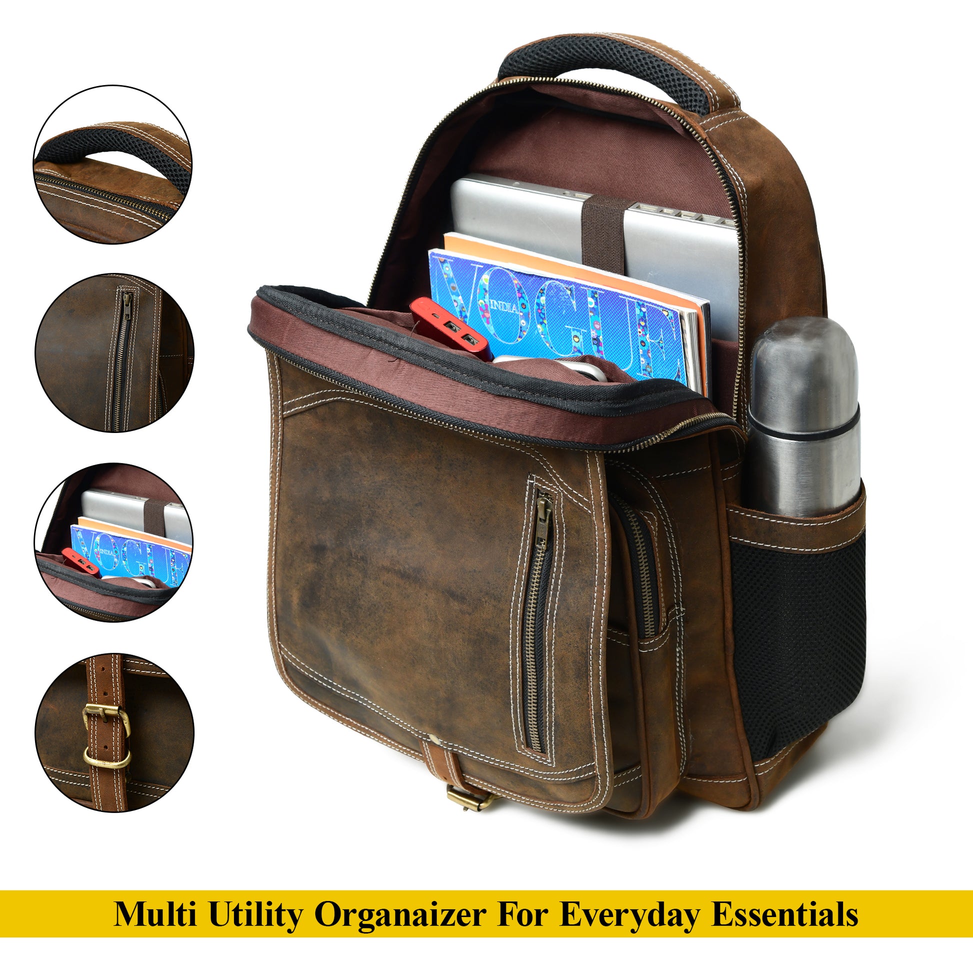 001 Leather Backpack