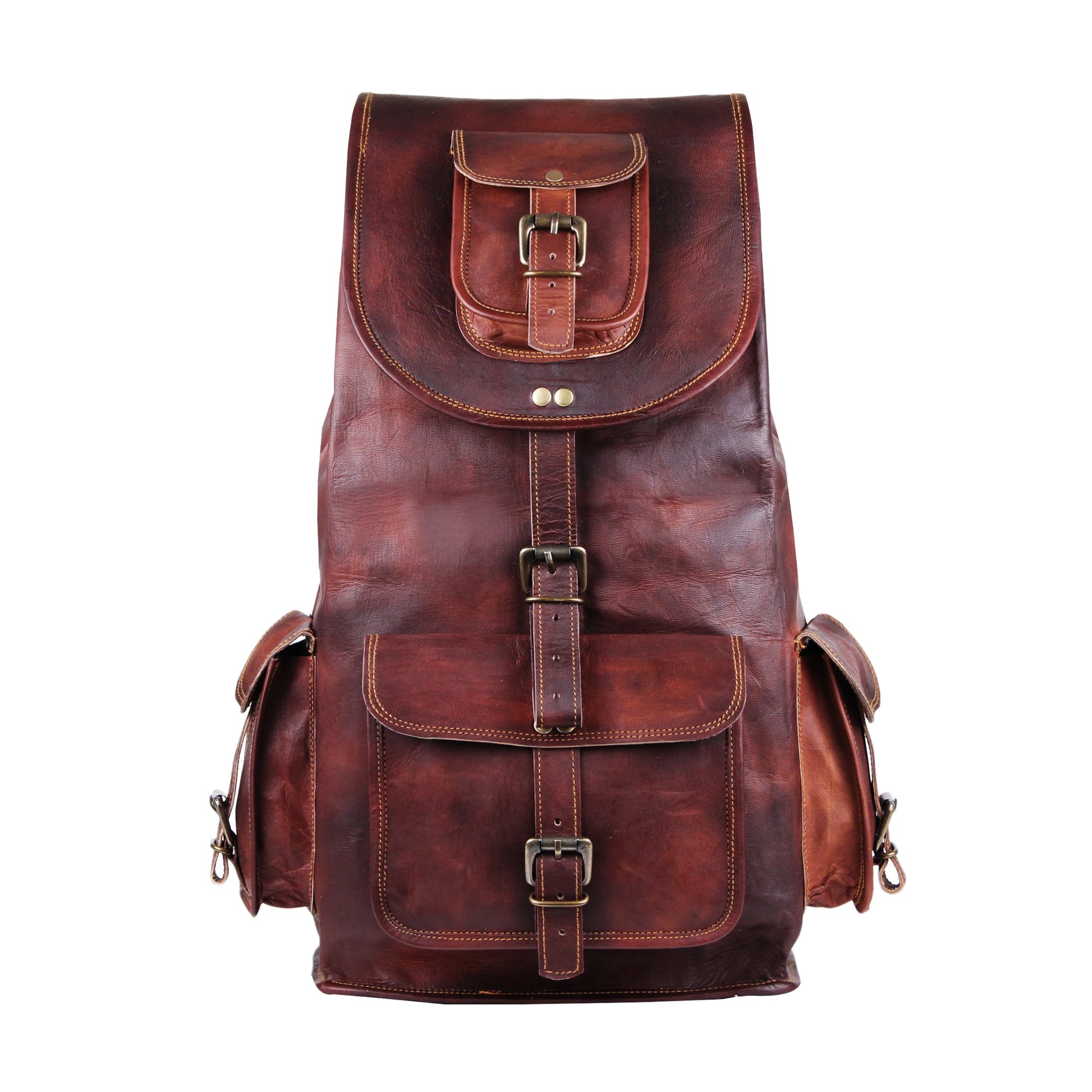 best acadia classic leather backpack by IND Leather USA