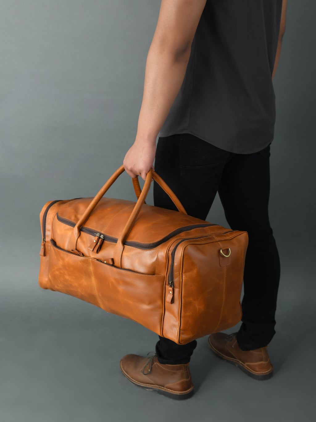001 Leather Duffel Bag