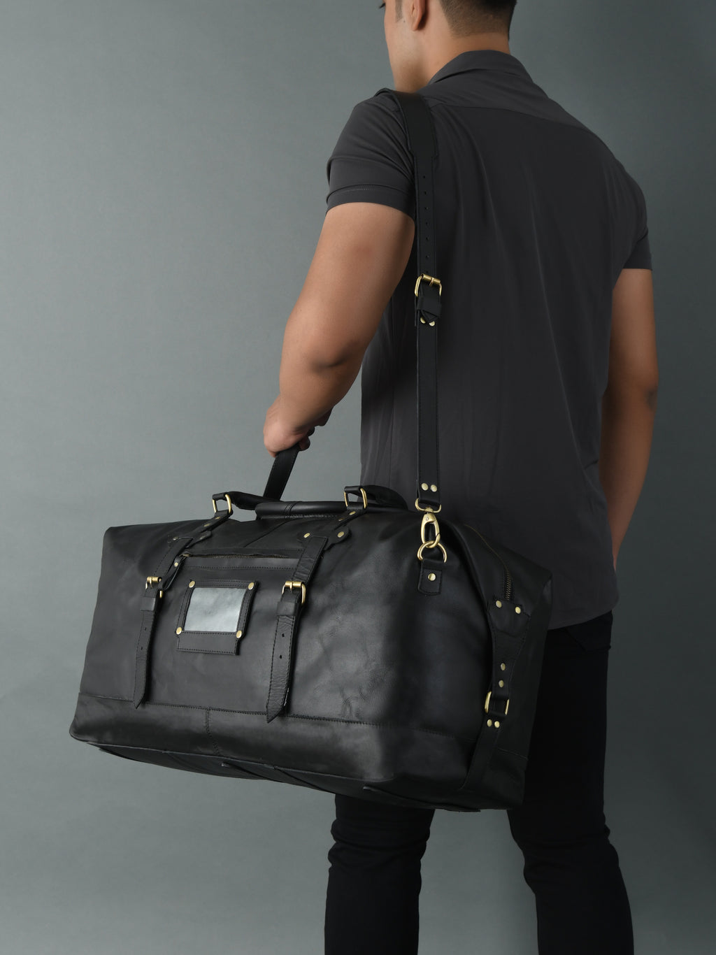 009 Leather Duffel Bag