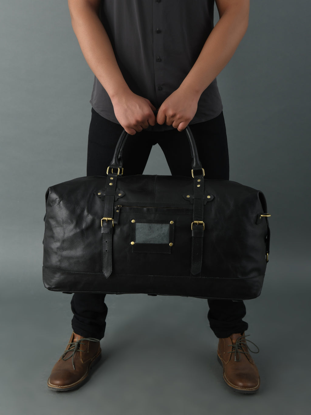 009 Leather Duffel Bag