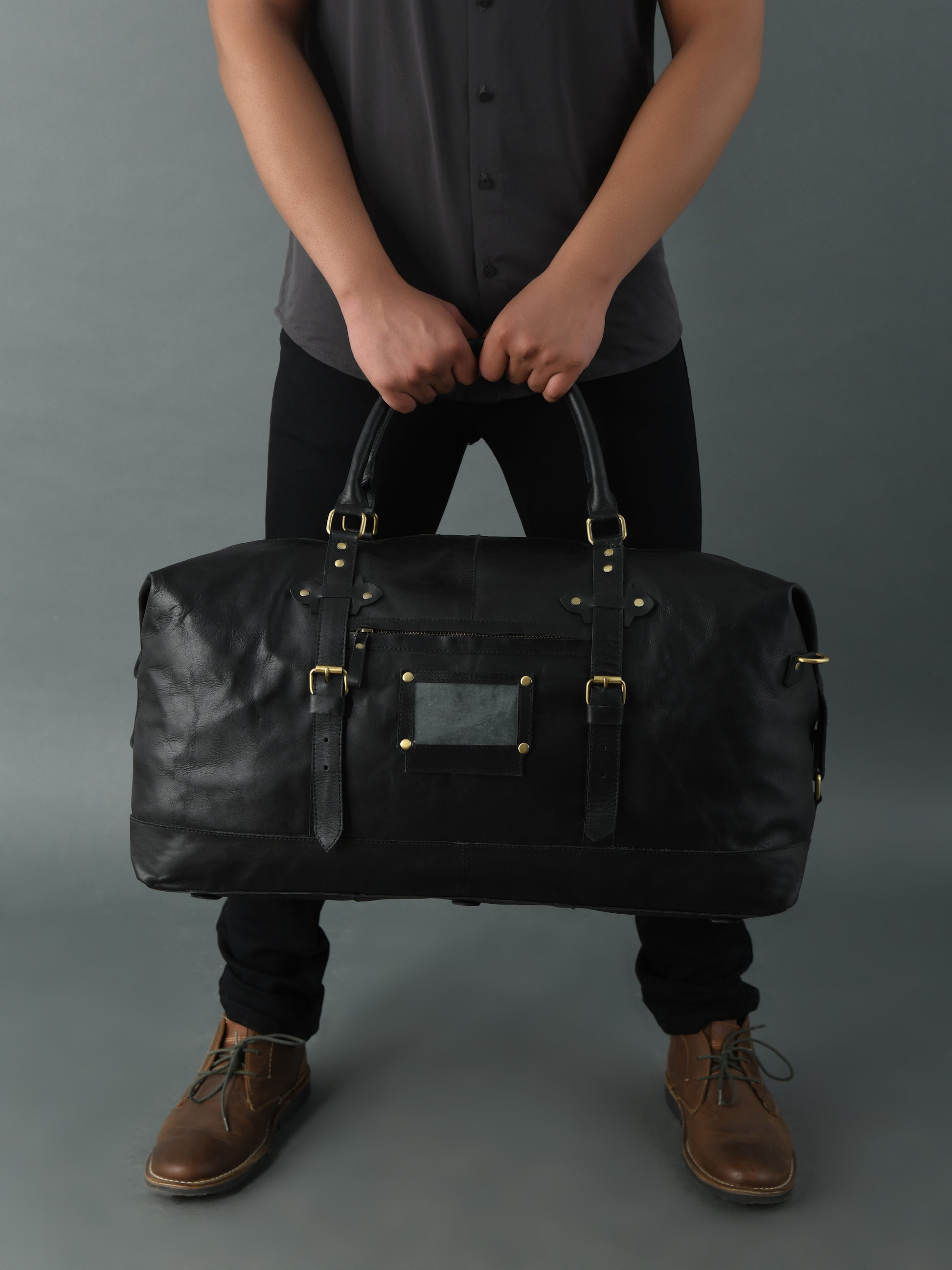 009 Leather Duffel Bag