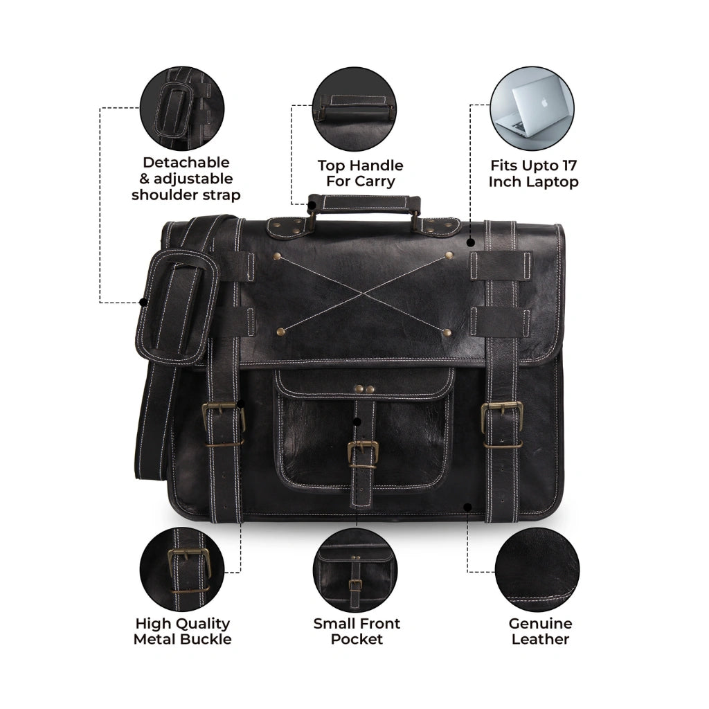 007 Leather Messenger