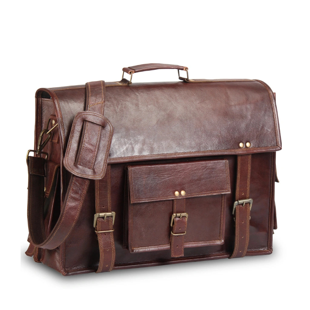 009 Leather Messenger