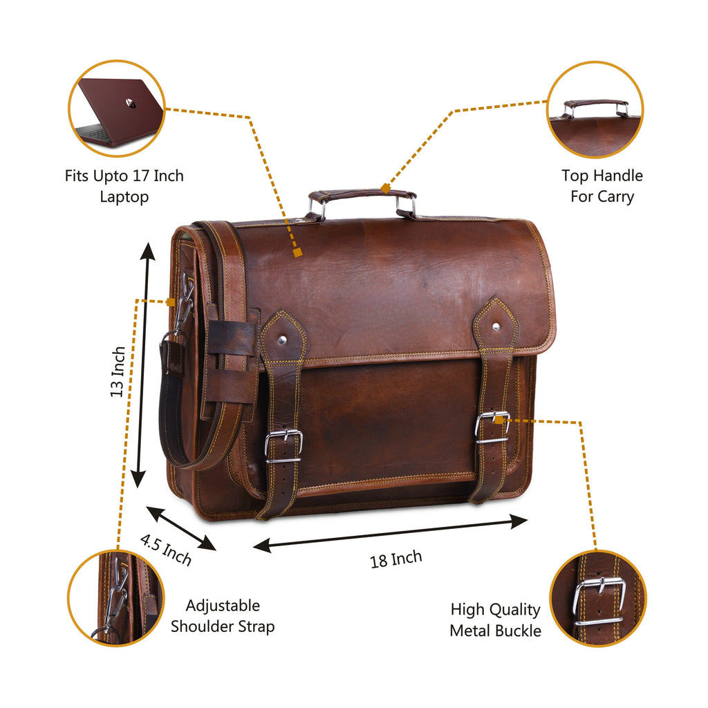 004 Leather Messenger