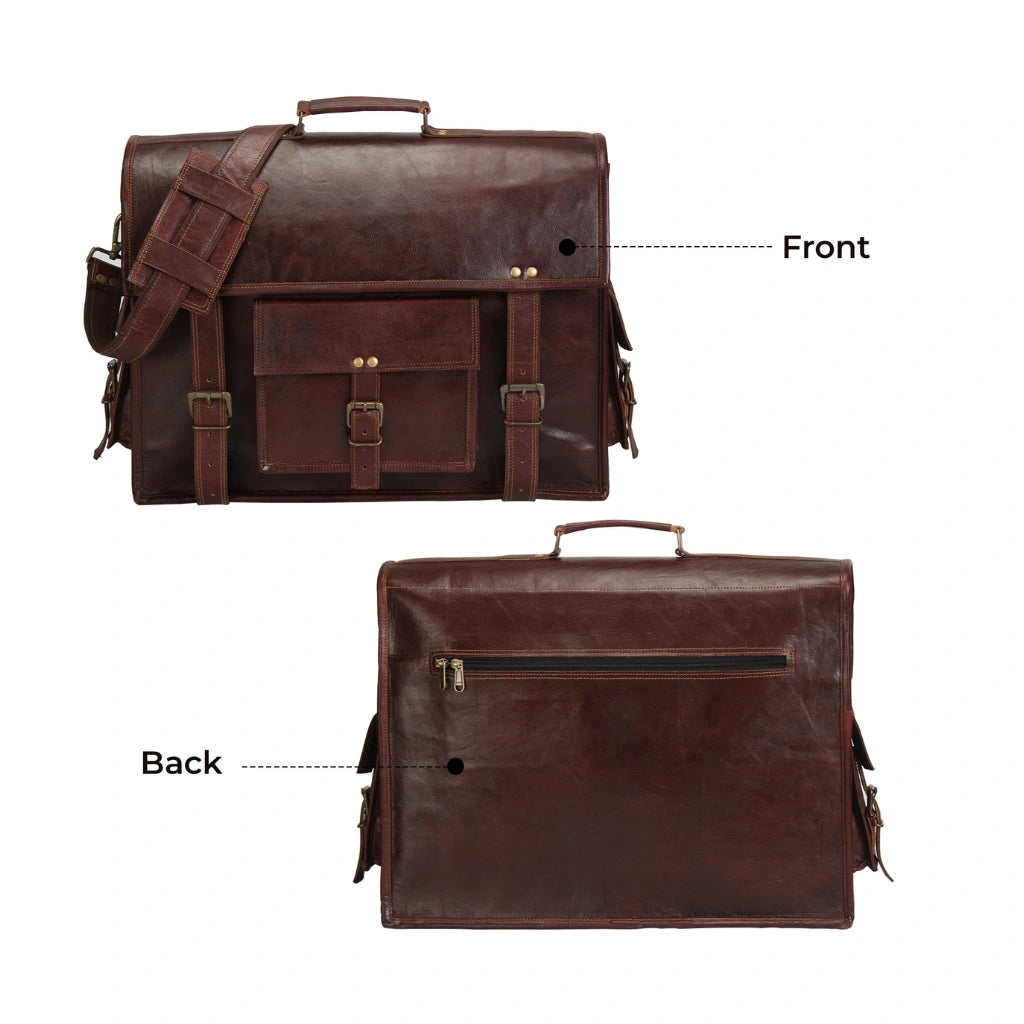 009 Leather Messenger