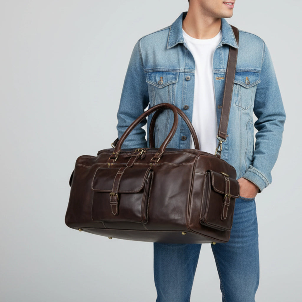 Everglades Waxed Leather Duffle