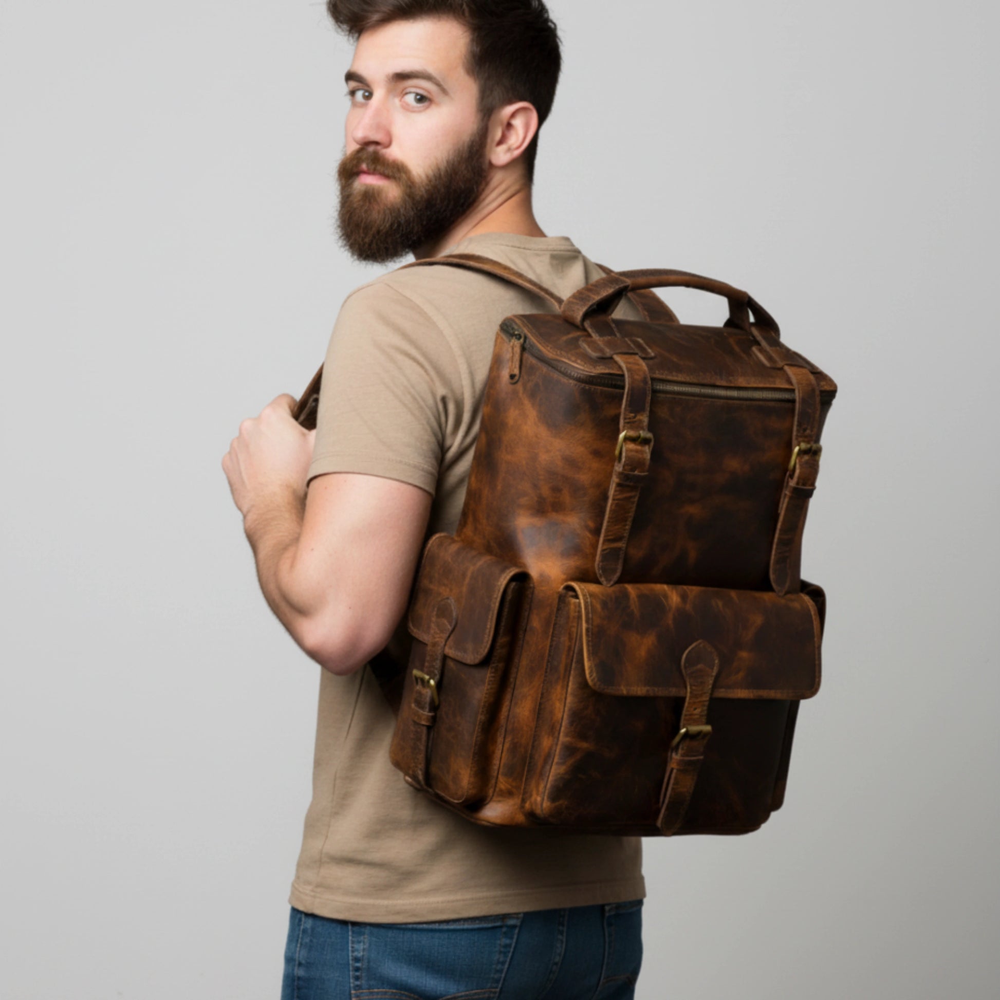 best urban leather backpack best frankline urban leather backpack by IND Leather
