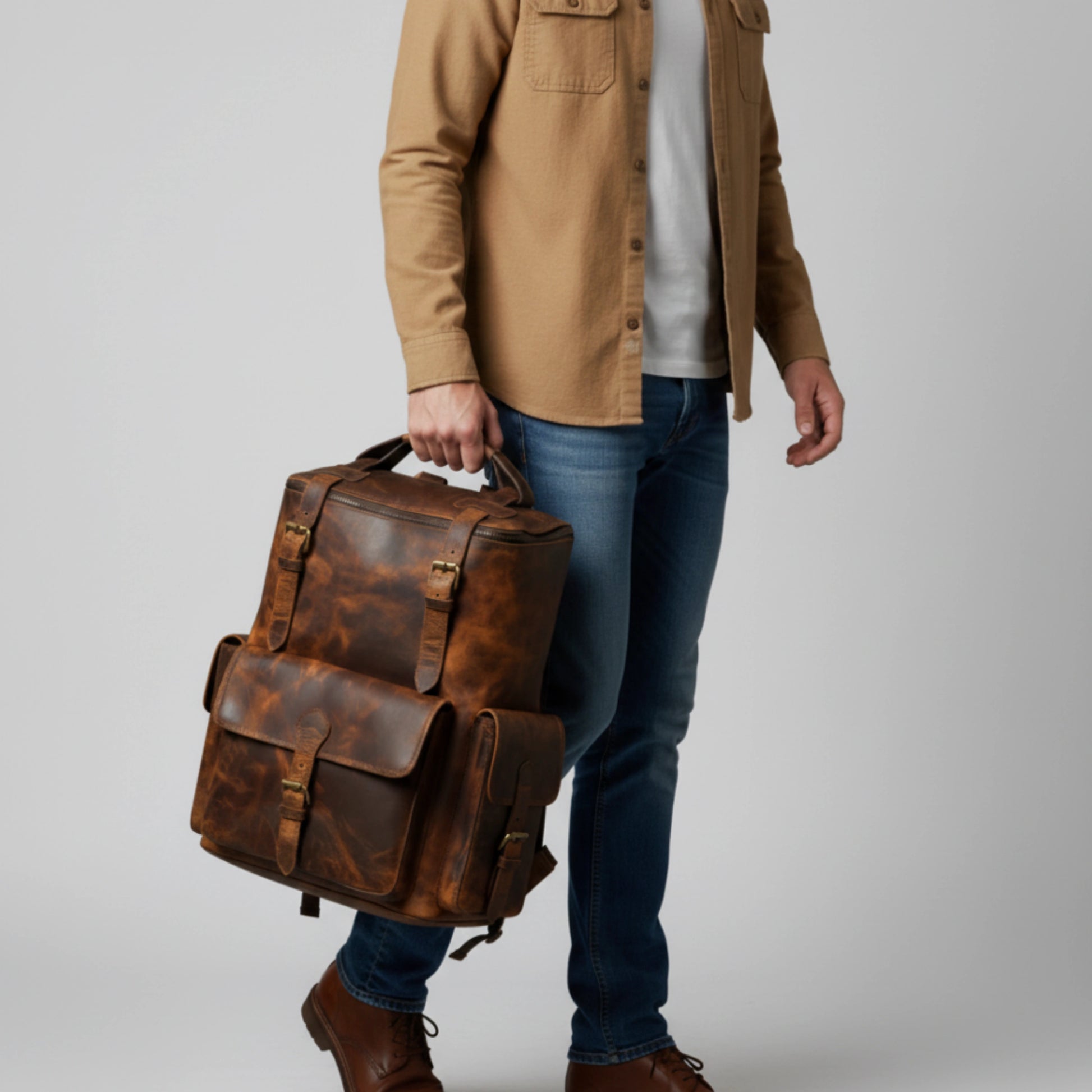 Franklin Urban Leather Backpack