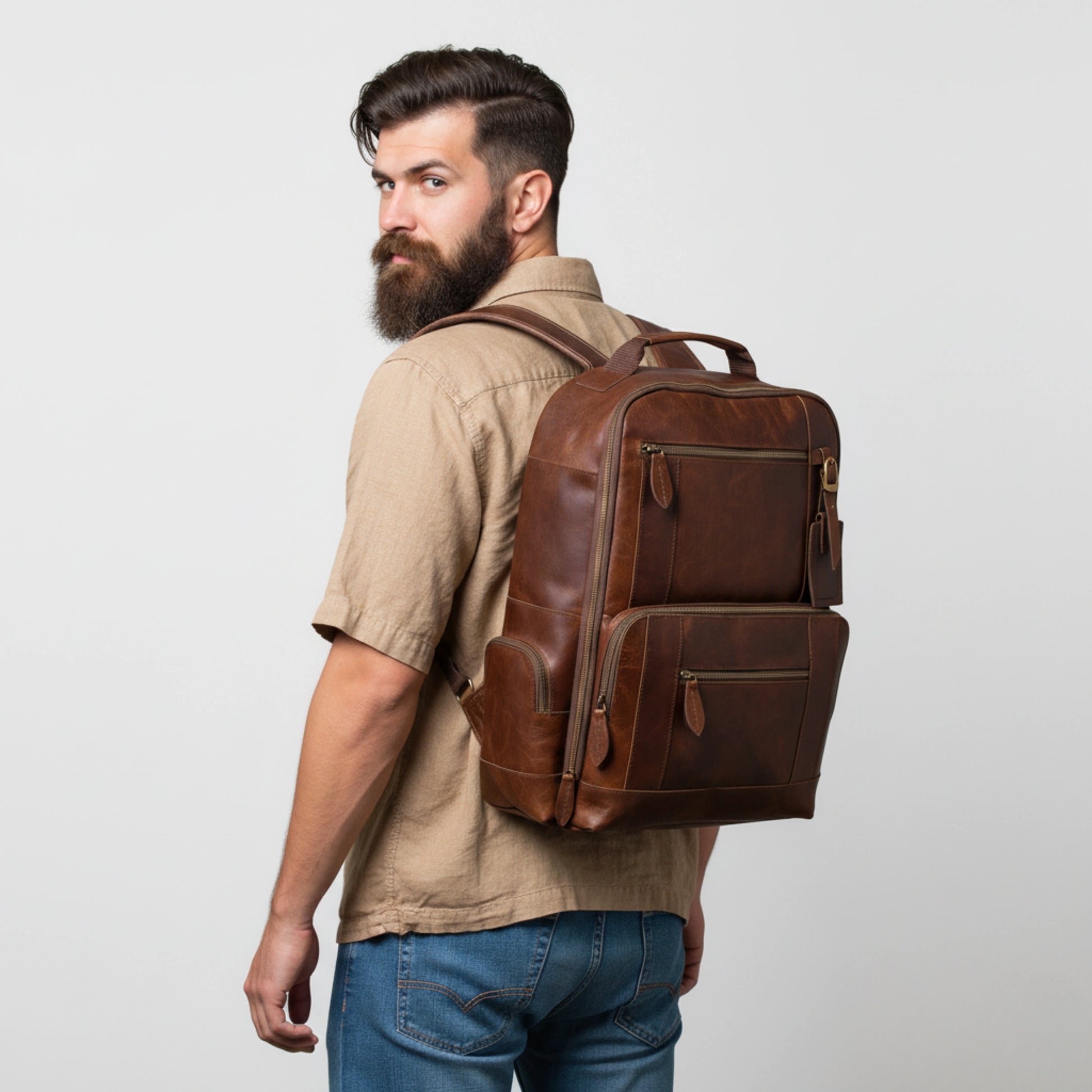 best mens leather backpack best nomad pro 16 best leather backpack by IND leather – IND Leather