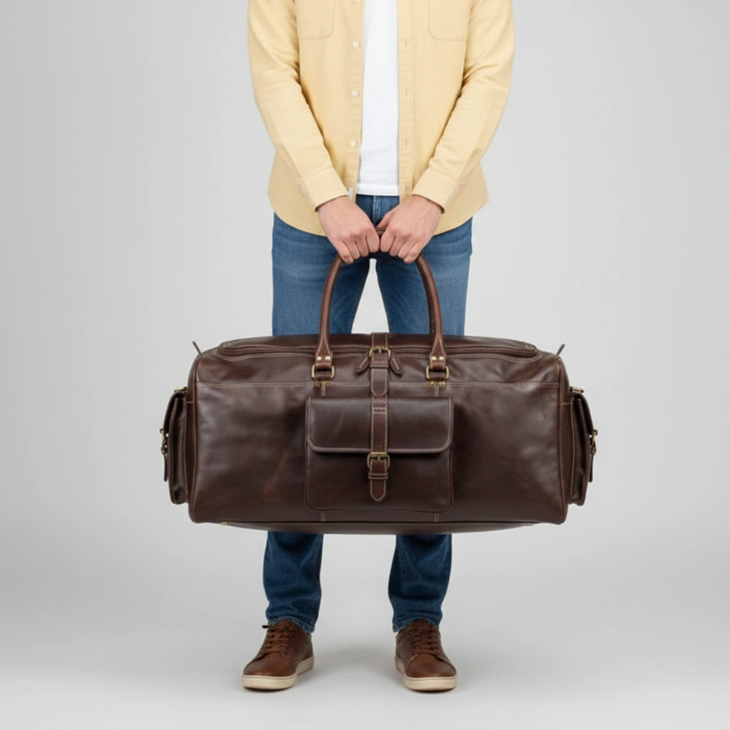 Everglades Waxed Leather Duffle