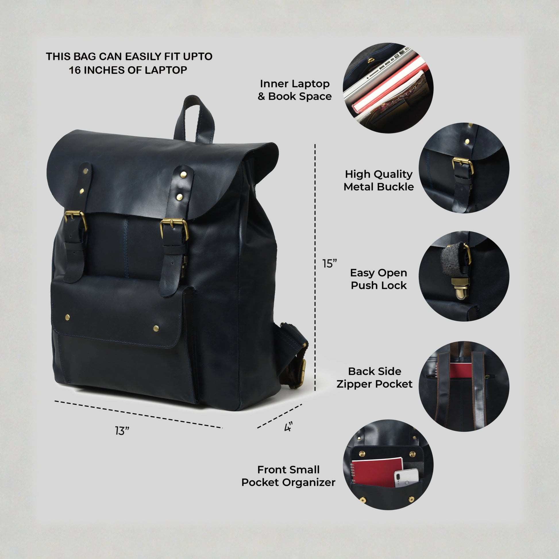 019 Leather Backpack
