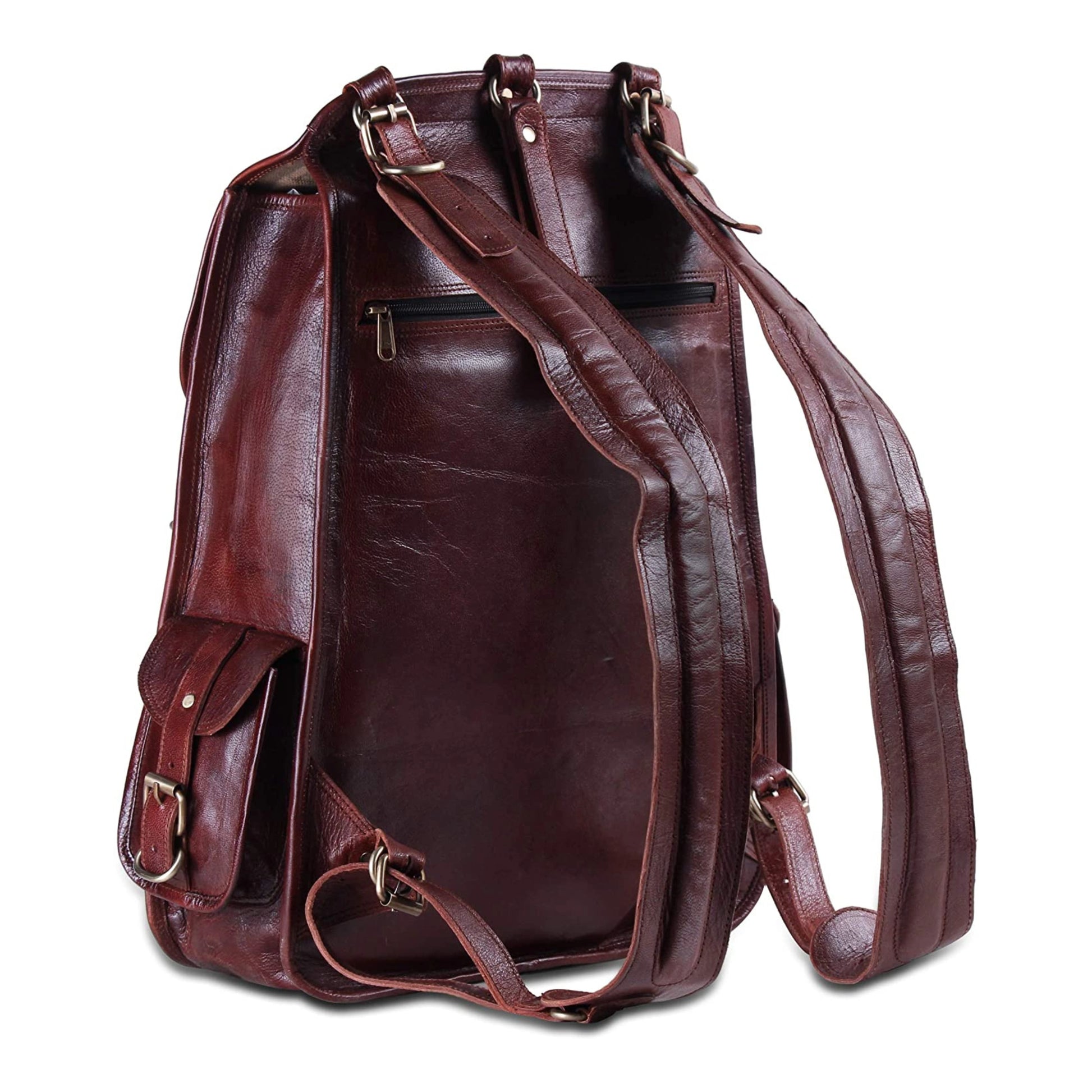 alpine swiss genuine leather backpack purse best vintage alpine leather backpack by IND Leather USA