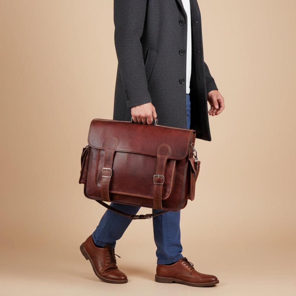 003 Leather Messenger