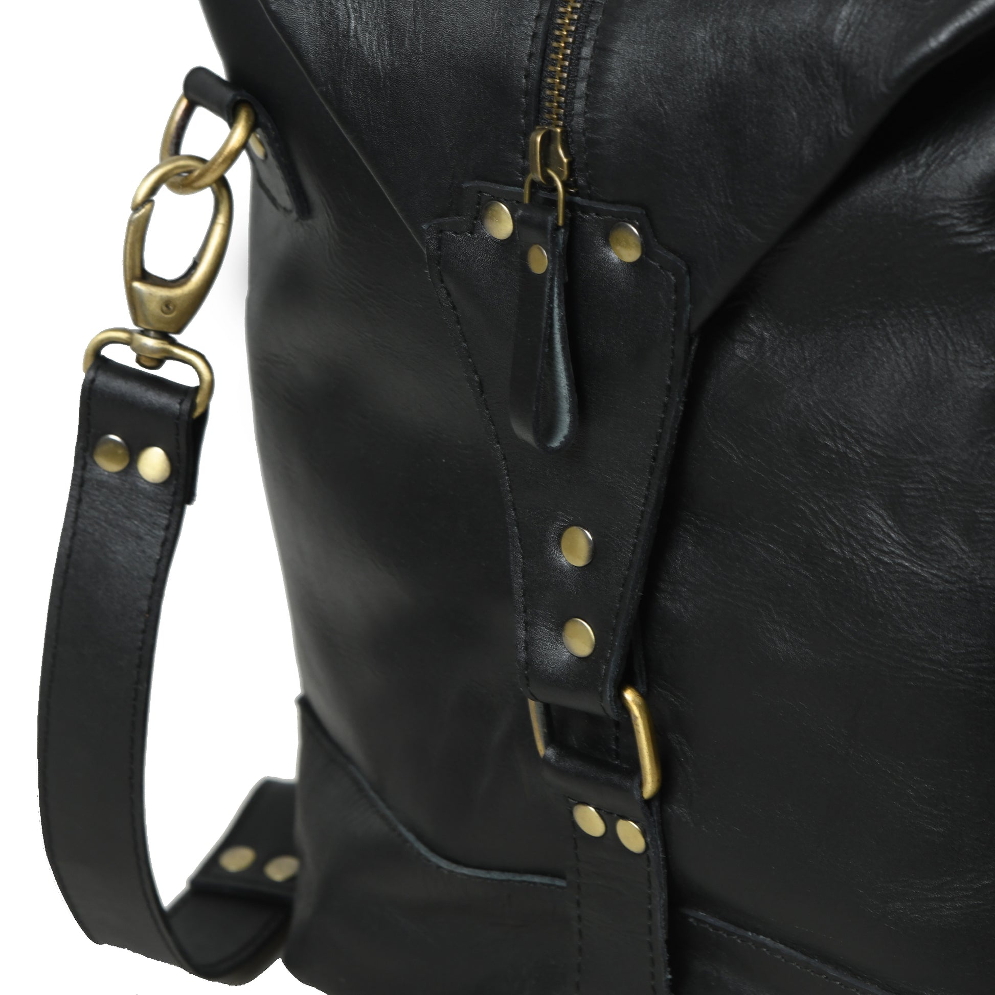 009 Leather Duffel Bag