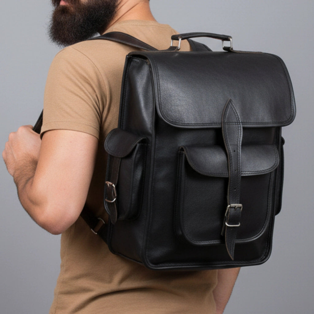 021 Leather Backpack