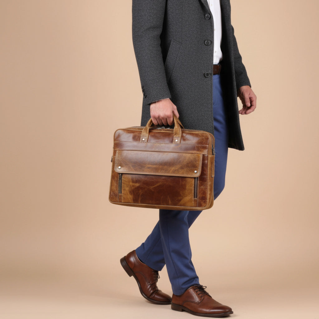 028 Leather Messenger