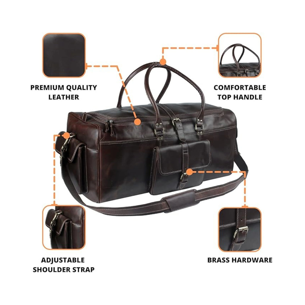 Everglades Waxed Leather Duffle