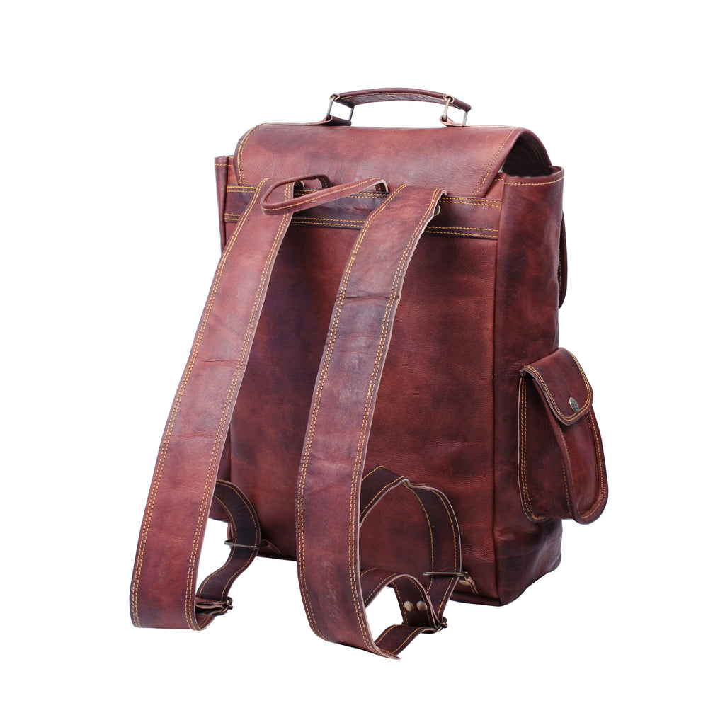 canyon leather backpack rugged expedition leather backpack by IND Leather
