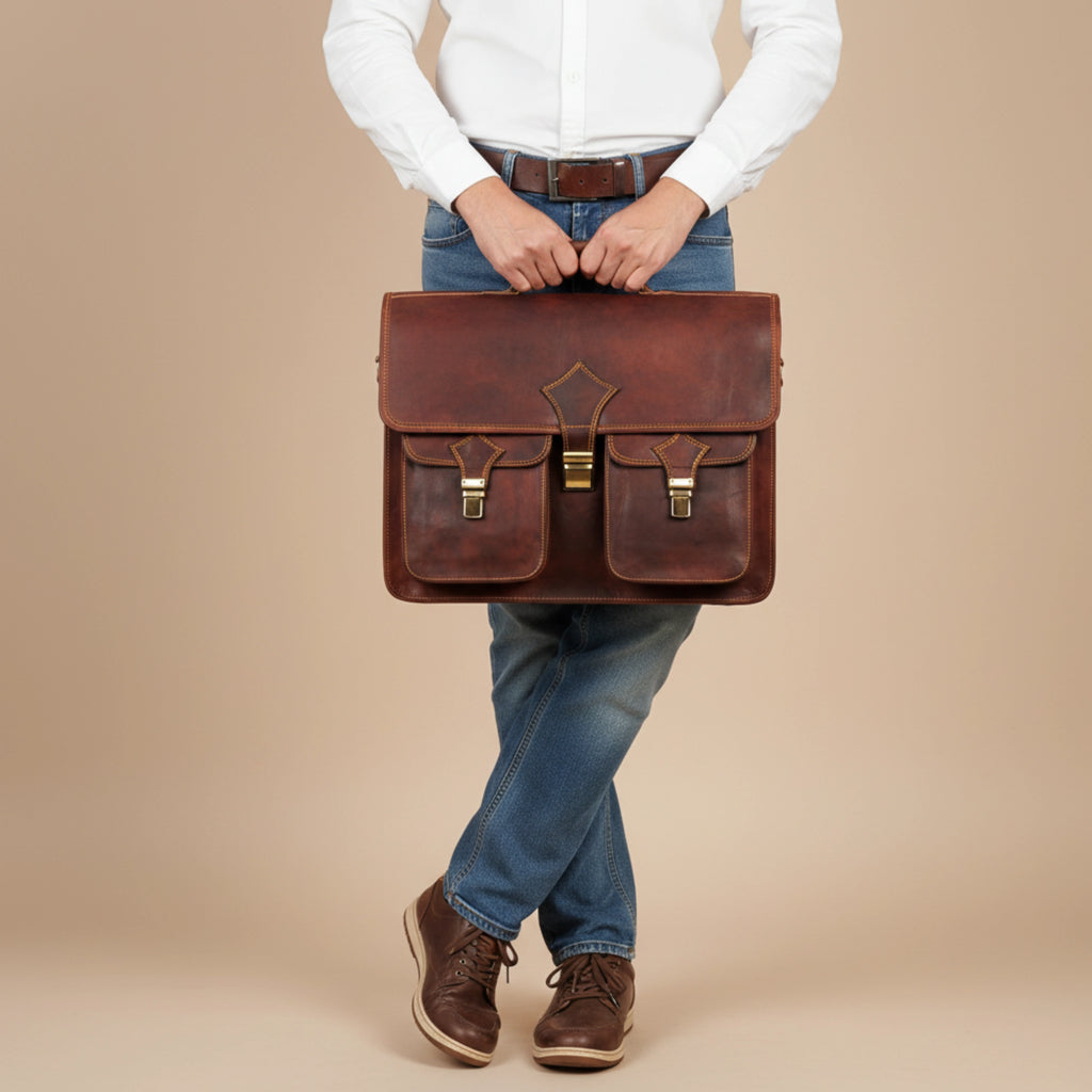 019 Leather Messenger