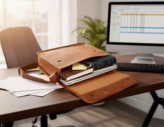 016 Leather Messenger