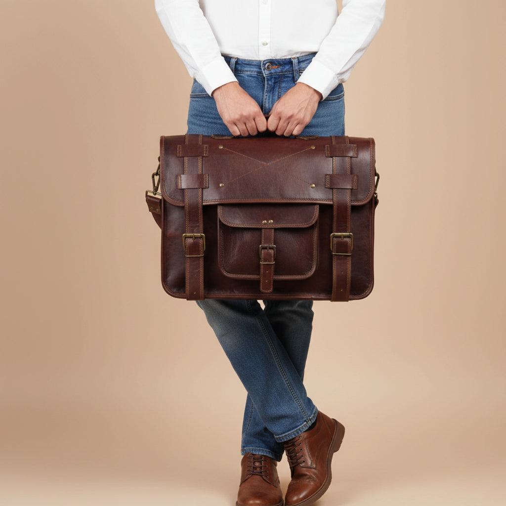 002 Leather Messnger