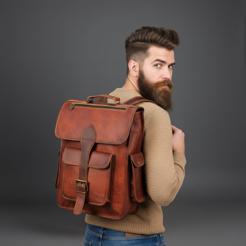 007 Leather Backpack