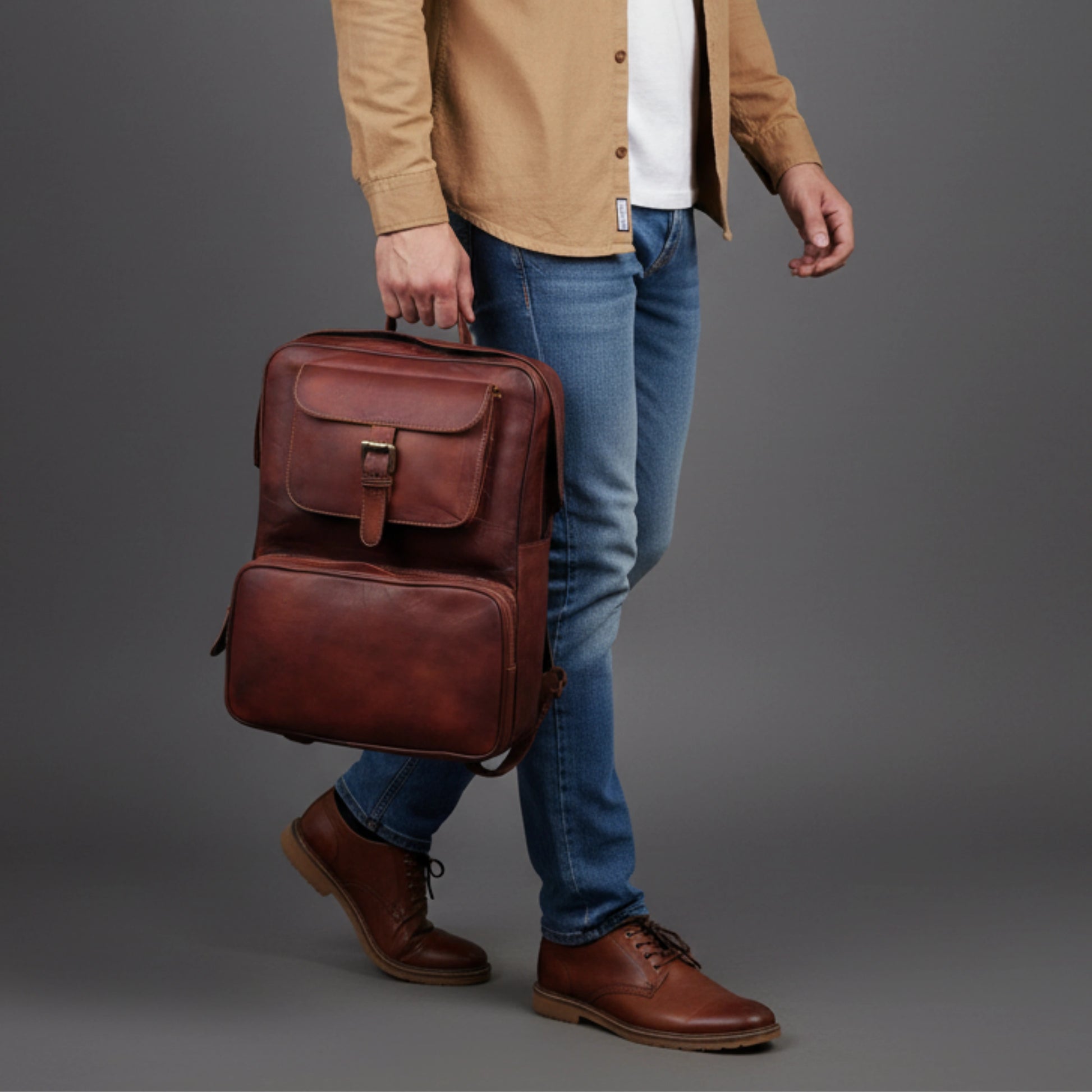 018 Leather Backpack