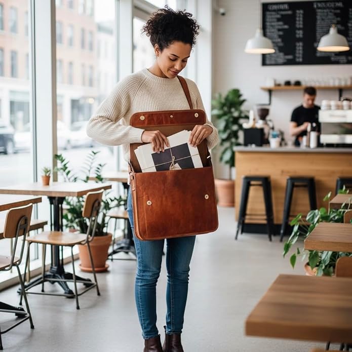 016 Leather Messenger