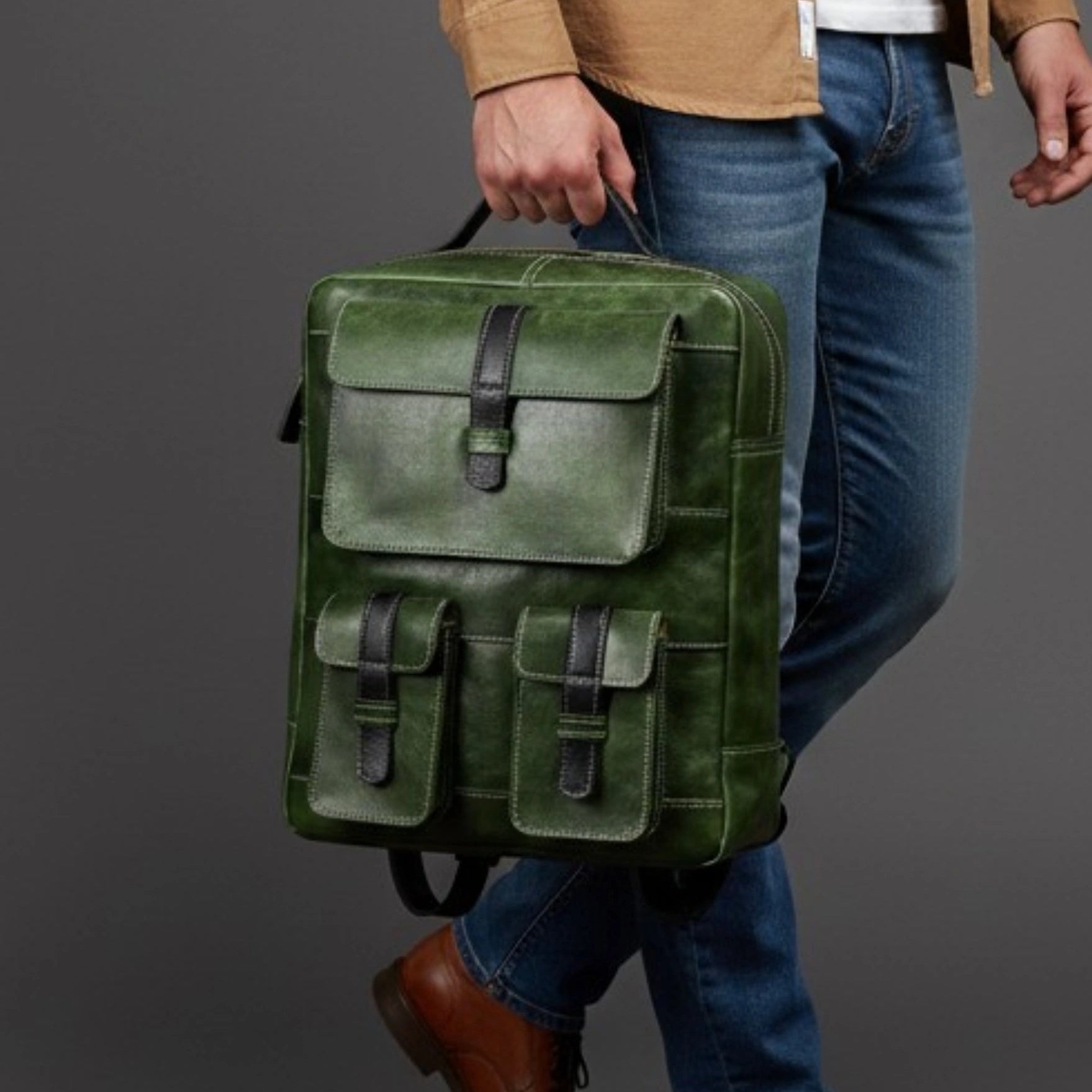 004 Leather Backpack