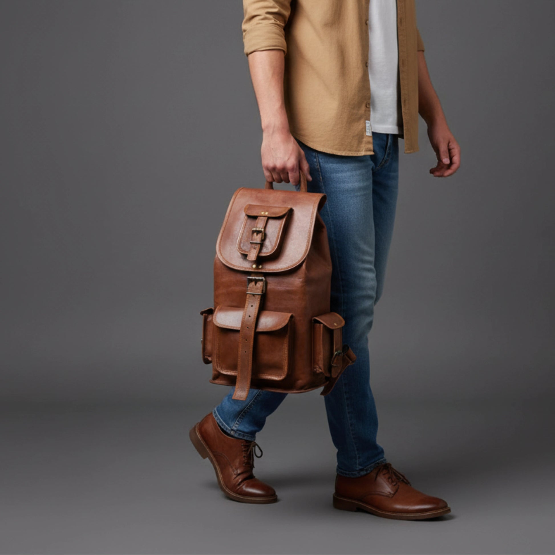 022 Leather Backpack