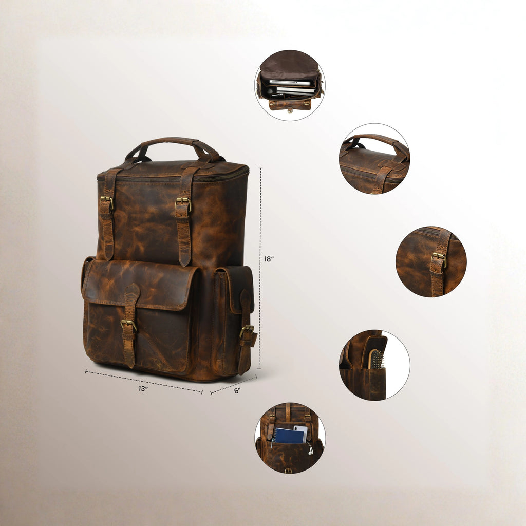 Franklin Urban Leather Backpack