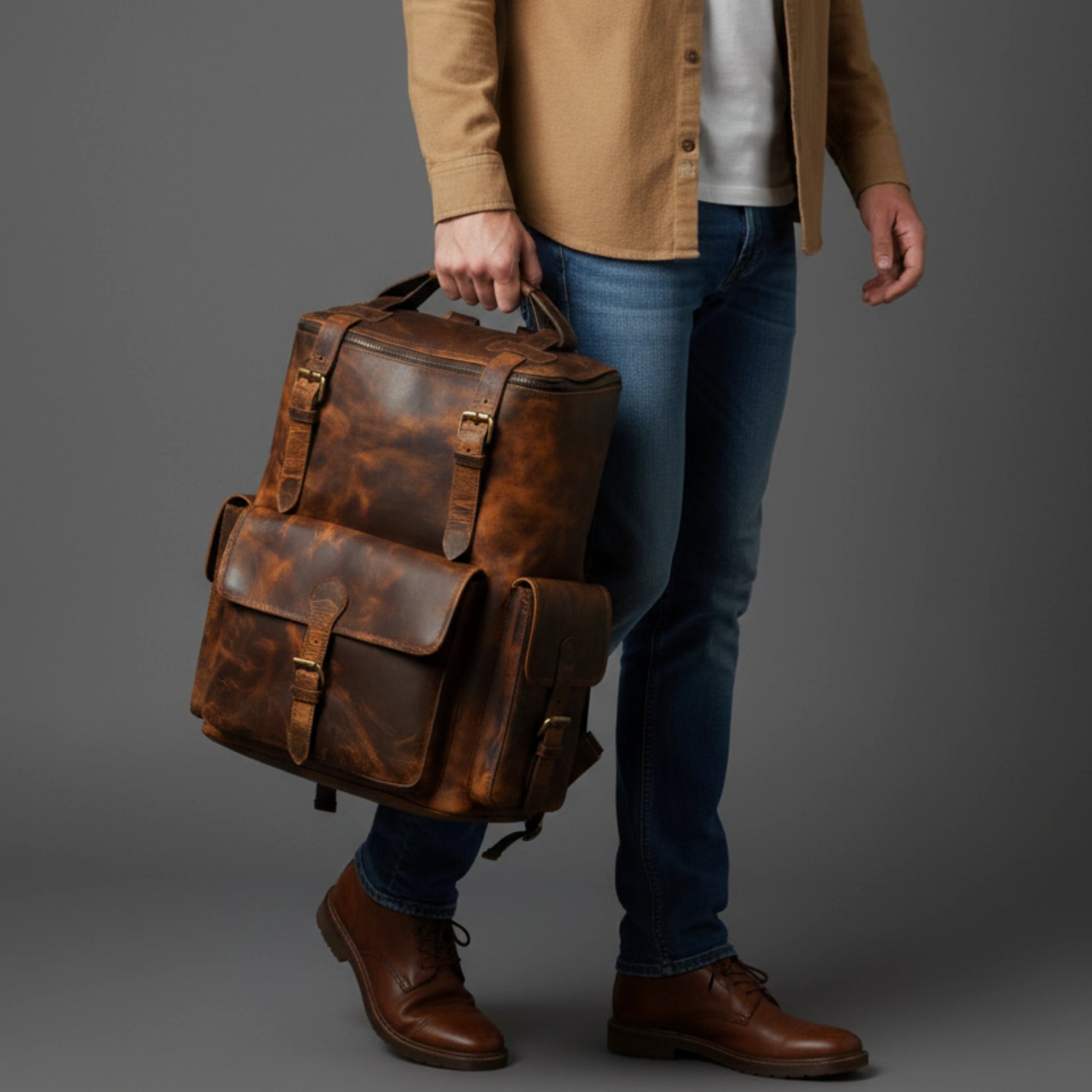 Franklin Urban Leather Backpack