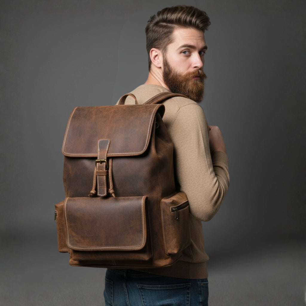 002 Leather Backpack