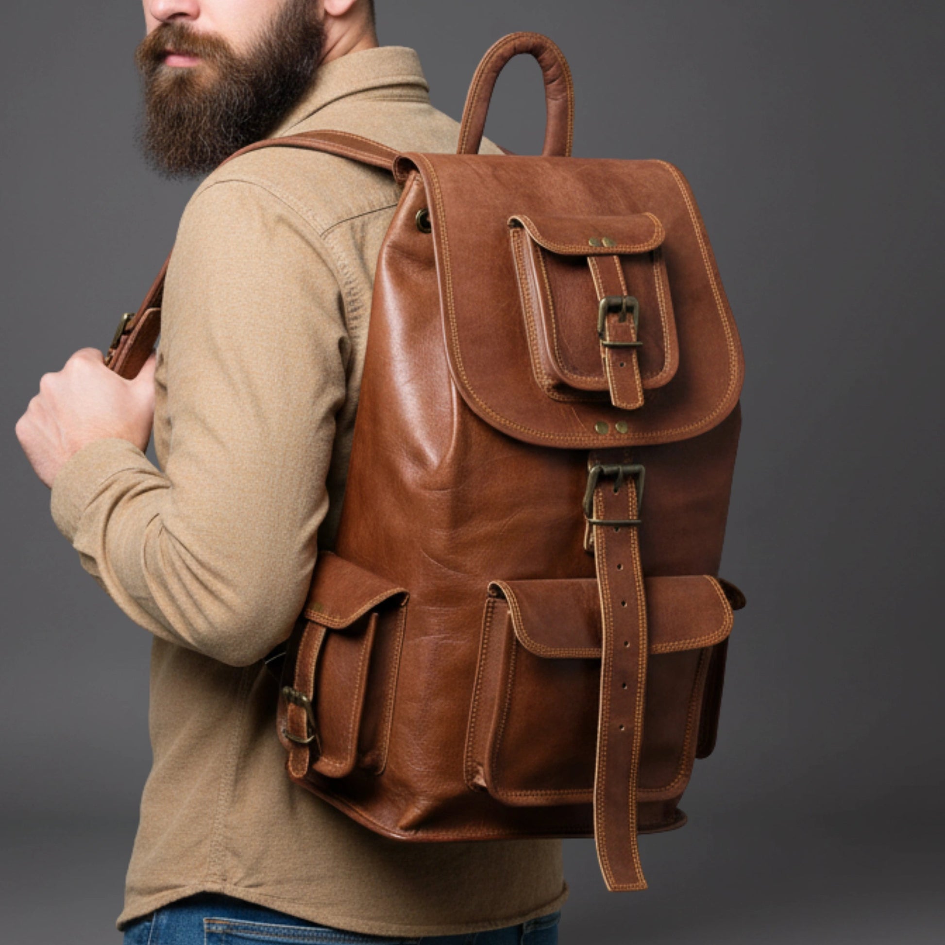 022 Leather Backpack