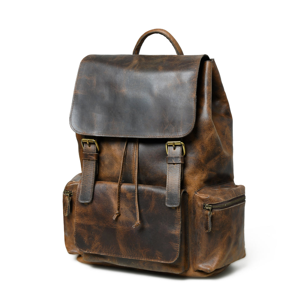 Everest Pro Leather Backpack