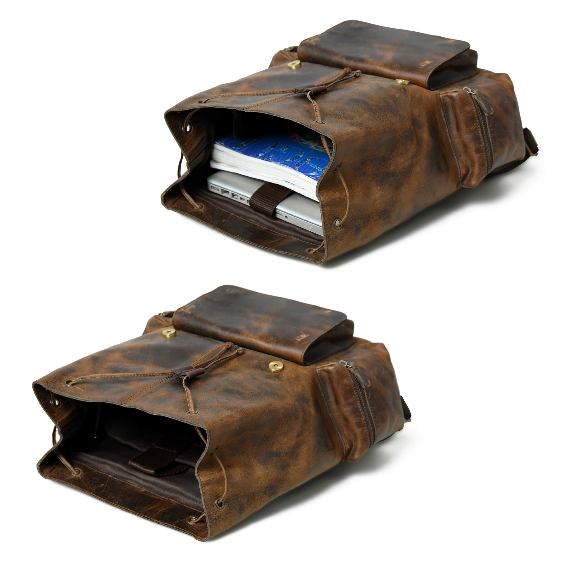 Everest Pro Leather Backpack